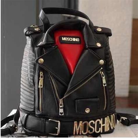 fake moschino bag that looks like a jacket